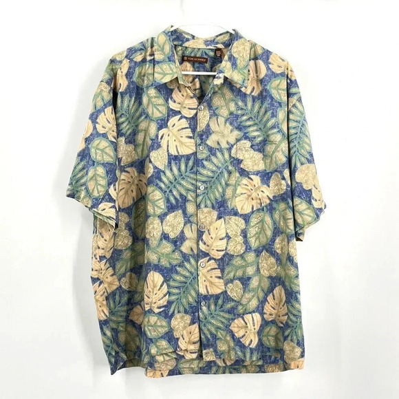 Tori Richard Shirt XL Cotton Short Sleeves Button Front Hawaiian Tropical Casual - Picture 1 of 8